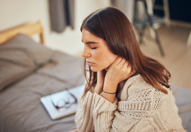 Neck pain from stress